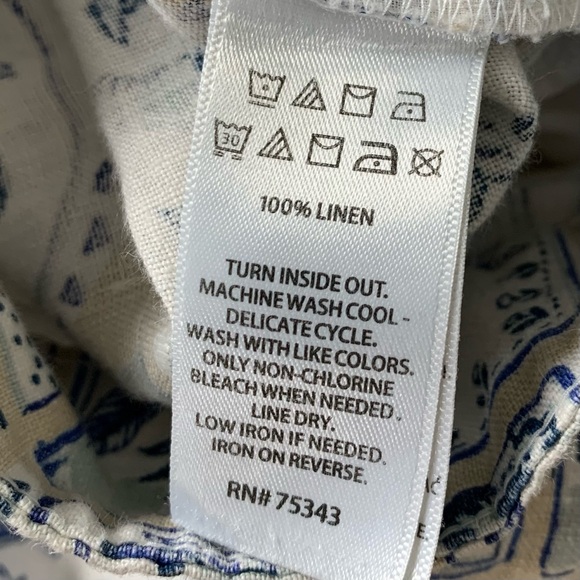 C&C California Women’s 100% Linen Relaxed Wide Leg Pant Women’s M Boho Pockets - Picture 5 of 14